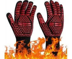 Rankšluostis Flintronic virtuvinės pirštinės griliui Bbq orkaitės pirštinės 800°c 2vnt
