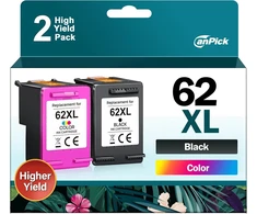 Rašalo kasetės 62xl Juoda ir Spalvota Hp Envy Officejet 5640 5740