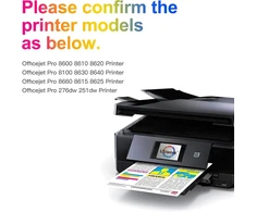 Rašalo kasetės Hp 950xl 951xl suderinamos su Officejet Pro 8600 serija