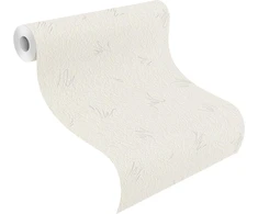 Rasch tapetai 211504 - balti popieriniai tapetai su tinko struktūra / tinko išvaizda ir smulkiomis dekoracijomis - 10,05 m x 0,53 m (i x P)