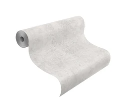 Rasch tapetai 282405 šviesūs popieriniai tapetai su betono išvaizda, tinko išvaizda industriniu stiliumi, šviesiai pilka, balta, 10,05 m x 0,53 cm
