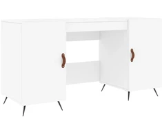 Rašomasis stalas, baltos spalvos, 140x50x75cm, apdirbta mediena
