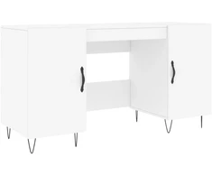 Rašomasis stalas, baltos spalvos, 140x50x75cm, apdirbta mediena