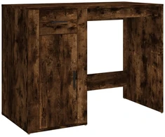 Rašomasis stalas, dūminio ąžuolo, 100x49x75cm, apdirbta mediena