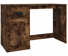 Rašomasis stalas, dūminio ąžuolo, 115x50x75cm, mediena