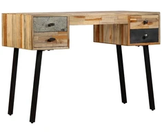 Rašomasis stalas, perdirbta mediena, 110x50x76cm