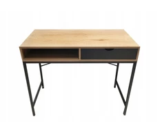 Rašomasis stalas Trapp su stalčiumi Jsk 48x95cm ąžuolas/juodas