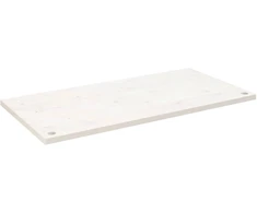 Rašomojo stalo stalviršis, baltas, 110x60x2,5cm, pušies masyvas