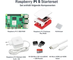 Raspberry Pi 5 8gb rinkinys su 128gb kortele ir aušinimu