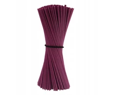 Rataninės pluošto lazdelės 3mm/25cm - Violetinės, 100 vnt.