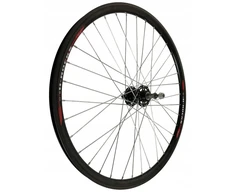 Ratas 28" galinis D10 su laisva eiga 7, skirtas diskiniams stabdžiams, juodas, 32165 kūginis
