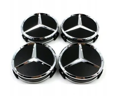 Ratų gaubteliai mercedes, komplektas 75mm 4 vnt