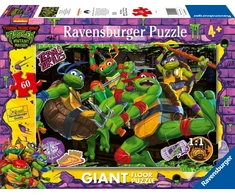 Ravensburger 12004010 1 vėžliukai nindzės dėlionė, 60 dalių, didelė 2d, įvairiaspalvė
