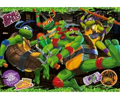 Ravensburger 12004010 1 vėžliukai nindzės dėlionė, 60 dalių, didelė 2d, įvairiaspalvė