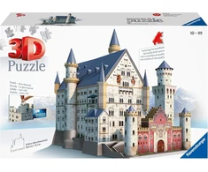 Ravensburger 12573 Neuschwanstein pilis 3d dėlionė - pastatai, 216 detalių