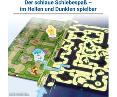 Ravensburger 22705 Pokémon Labyrinth švytintis tamsoje slenkantis žaidimas su populiariausiais Pokémon 2-6 žaidėjams nuo 7 metų: galima žaisti šviesoje ir tamsoje
