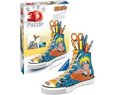 Ravensburger 3d dėlionė 11543 - Naruto sportbatis - praktiškas rašiklių laikiklis - stalo organizatorius dideliems ir mažiems japoniškos manga serijos gerbėjams nuo 8 metų