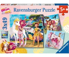 Ravensburger 3x49 detalių dėlionė: Elfių ir vienaragių pasaulis, nuo 5 metų