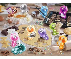 Ravensburger Dėlionė 12000725 - Gelinis Christmas Bakery - 1500 detalių dėlionė suaugusiems ir vaikams nuo 14 metų, Kalėdinė dėlionė