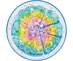 Ravensburger Dėlionė 17349 Circle of Colours Rainbow Cake 500 dalių apvali dėlionė suaugusiems ir vaikams nuo 12 metų