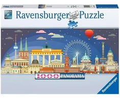 Ravensburger dėlionė 17394 Naktis Berlyne 1000 detalių dėlionė suaugusiems ir vaikams nuo 14 metų