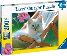 Ravensburger Dėlionė "baltas Kačiukas" - 200 Detalių (nuo 8 Metų)