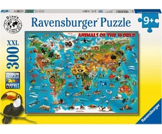 Ravensburger Dėlionė "gyvūnai Pasaulyje" 100 Detalių