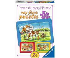 Ravensburger Dėlionės mano gyvūnų draugai 3x6 detalių