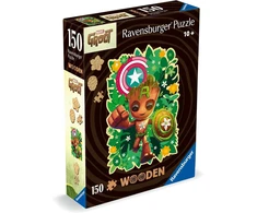 Ravensburger Medinė Dėlionė 150 Detalių su Figūrėlėmis