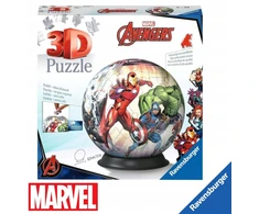 Ravensburger Puzzle 3d 72 elementai rutulys Marvel Avengers dėlionė žaislas
