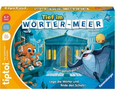 Ravensburger tiptoi 00103 Deep in the Sea of Words, žaidimas vaikams nuo 5-7 metų, skirtas 1-4 žaidėjams