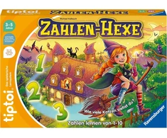 Ravensburger tiptoi žaidimas 00132 skaičių ragana, mokymasis skaičiuoti nuo 1 iki 10 vaikams nuo 3 metų