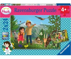 Ravensburger vaikiška dėlionė 05672 Heidi's Adventure 2 x 24 dalys Heidi dėlionė vaikams nuo 4 metų