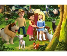 Ravensburger vaikiška dėlionė 05672 Heidi's Adventure 2 x 24 dalys Heidi dėlionė vaikams nuo 4 metų