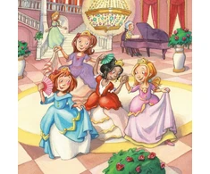 Ravensburger vaikiška dėlionė - mažosios princesės - 3 x 49 dalelių dėlionė vaikams nuo 5 metų