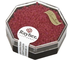 Rayher Delica Rocailles 14764287 1.6 mm skersmens klasikinė raudona, 6 g