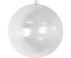 Rayher - plastikiniai burbulai, 2 vnt., 20 cm ø, krištoliniai