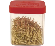 Rayher smeigtukai 2105600, 18 mm, žalvariniai, dėžutė 50 g (apie 950 vnt.)
