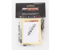 Rcawd Arrma Big Rock, Granite, Senton ir Vorteks 3s &amp; Mega - Arrma driveshaft komplektas (priekinis/galinis) atnaujinimo dalys, 2 vnt. - juodas