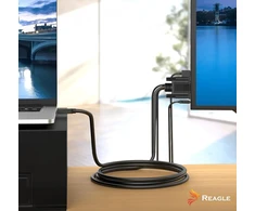 Reagle hdmi į vga kabelis su audio ir usb maitinimo šaltiniu, full hd 1080p @ 60hz adapteris su minijack ir paauksuotais jungikliais - paprastas plug &amp; play jungtis 3 m