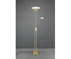 Reality Leuchten Orson R40073508 Led grindinis šviestuvas, metalas, žalvario spalvos, matinis stiklas, alabastro baltumo, su 27 W Led + 4,5 W Led, reguliuojamas