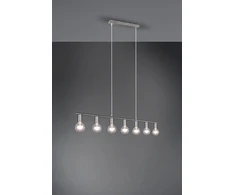 Reality Leuchten pakabinamas šviestuvas Vannes R30187007, metalas, matinis nikelis, be 7x E27