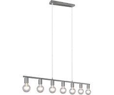Reality Leuchten pakabinamas šviestuvas Vannes R30187007, metalas, matinis nikelis, be 7x E27