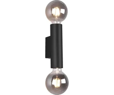 Reality Leuchten Sieninis šviestuvas Vannes R20182032, metalas, matinis juodas, be 2x E27