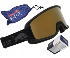 RED BULL Slidinėjimo akiniai Raudona Bull Spect Arius, skirti snieglentei, slidėms, su dėklu