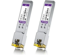 Šakotuvas Redlux 1g sfp rj45 mini-gbic modulis, cat.5e rj45 varinis kištukas, iki 100 m, 1000base-t varinis siųstuvas-imtuvas, suderinamas su cisco glc-t/sfp-ge-t, meraki ma-sfp-1gb-tx, ubiquiti uf-rj45-1g, 2 vnt.