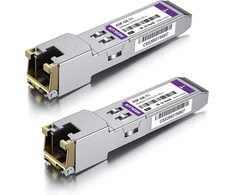 Šakotuvas Redlux 1g sfp rj45 mini-gbic modulis, cat.5e rj45 varinis kištukas, iki 100 m, 1000base-t varinis siųstuvas-imtuvas, suderinamas su cisco glc-t/sfp-ge-t, meraki ma-sfp-1gb-tx, ubiquiti uf-rj45-1g, 2 vnt.