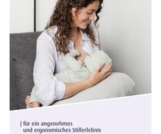 Reer Mama Air pripučiama ergonomiška maitinimo pagalvė su minkštu nuimamu užvalkalu, kompaktiška ir idealiai tinkanti kelionėms, pagalba žindant