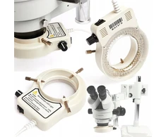 Mikroskopas Reguliuojamas Led apšvietimas mikroskopui 144xled iki 64mm 30000-40000lux