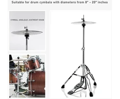 Reguliuojamo aukščio "hi-hat" stovas su triguba atrama